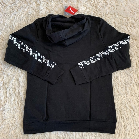 Puma Sweatshirt Puma Logo Amplified Terry Hoodie - Picture 9 of 15